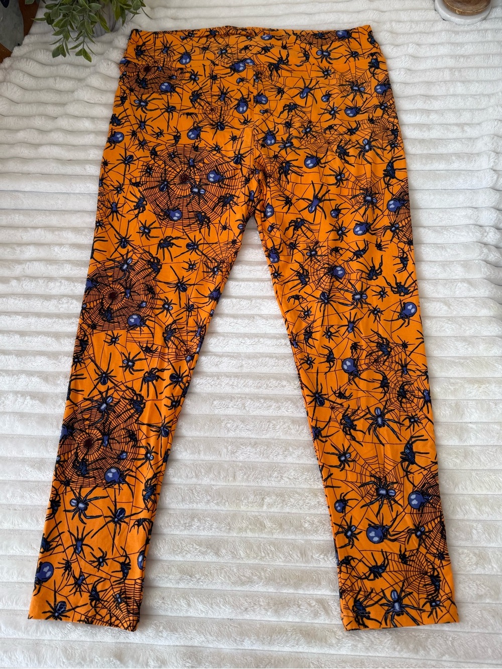 LulaRoe Halloween spider leggings Size TC2
